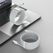 Заредете изображение във визуализатора на галерията – BASEUS cablel USB to Type C 5A 40W Simple Wisdom TZCATZJ-02 1,5 meter white 2 pcs in set
