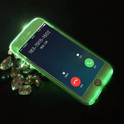 светещ гръб за iPhone 6 зелен - TopMag