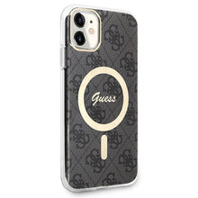 Заредете изображение във визуализатора на галерията – Original Set GUESS GUBPN61H4EACSK for iPhone 11 (Bundle Pack Magsafe: Case + Charger / 4G / Gold - Black)
