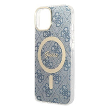 Заредете изображение във визуализатора на галерията – Original Set GUESS GUBPP14SH4EACSB for iPhone 14 (Bundle Pack Magsafe: Case + Charger / 4G / Gold - Blue)
