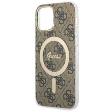 Заредете изображение във визуализатора на галерията – Original Set GUESS GUBPP12MH4EACSW for iPhone 12 / 12 Pro (Bundle Pack Magsafe: Case + Charger / 4G / Gold - Brown)
