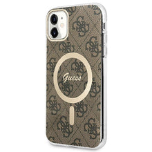 Заредете изображение във визуализатора на галерията – Original Set GUESS GUBPN61H4EACSW for iPhone 11 (Bundle Pack Magsafe: Case + Charger / 4G / Gold - Brown)
