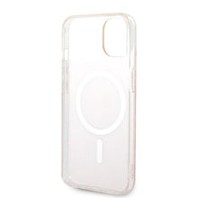 Заредете изображение във визуализатора на галерията – Original Set GUESS GUBPP14MH4EACSP for iPhone 14 Plus (Bundle Pack Magsafe: Case + Charger / 4G / Gold - Pink)

