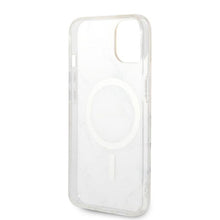 Заредете изображение във визуализатора на галерията – Original Set GUESS GUBPP14SHMEACSH for iPhone 14 (Bundle Pack Magsafe: Case + Charger / IMG Marble / Gold - White)

