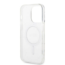 Заредете изображение във визуализатора на галерията – Original Set GUESS GUBPP14XHMEACSH for iPhone 14 Pro Max (Bundle Pack Magsafe: Case + Charger / IMG Marble / Gold - White)
