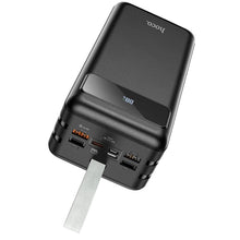 Заредете изображение във визуализатора на галерията – HOCO POWER BANK 60 000mAh with flash light + PD22,5W + QC3.0 J86B black
