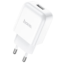 Заредете изображение във визуализатора на галерията – HOCO travel charger USB 2A N2 Vigour white
