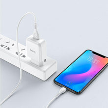 Заредете изображение във визуализатора на галерията – HOCO travel charger USB + cable Type C 2A N2 Vigour white
