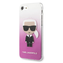 Заредете изображение във визуализатора на галерията – Оригинален калъф karl lagerfeld klhci8trdfkpi iPhone 7/8 plus прозрачен pink - само за 40 лв
