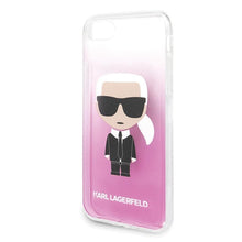 Заредете изображение във визуализатора на галерията – Оригинален калъф karl lagerfeld klhci8trdfkpi iPhone 7/8 plus прозрачен pink - само за 40 лв

