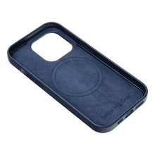Заредете изображение във визуализатора на галерията – Leather Mag Cover for IPHONE 11 PRO MAX indigo blue
