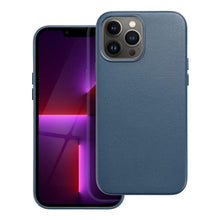 Заредете изображение във визуализатора на галерията – Leather Mag Cover for IPHONE 13 PRO MAX indigo blue
