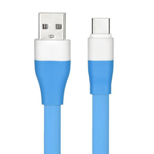 Заредете изображение във визуализатора на галерията – Кабел плосък USB към type-c син - само за 5.99 лв
