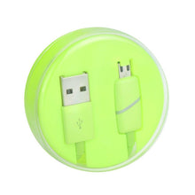 Заредете изображение във визуализатора на галерията – кабел usb micro usb box ring lime - TopMag
