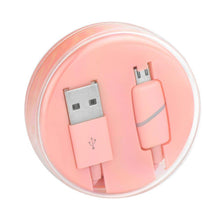 Заредете изображение във визуализатора на галерията – кабел usb micro usb box ring pink - само за 9.99 лв
