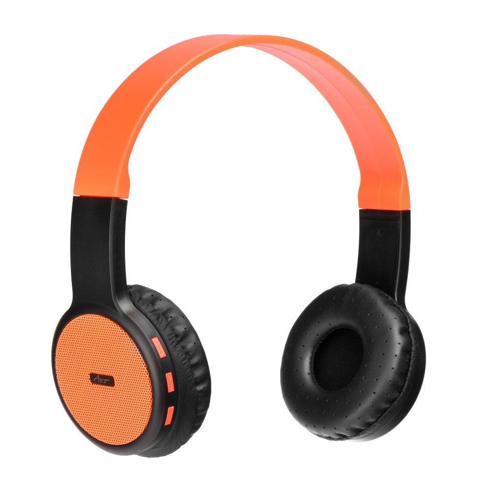 Слушалки блутут/bluetooth stereo с микрофон ap-b05 черен/orange - само за 42.6 лв