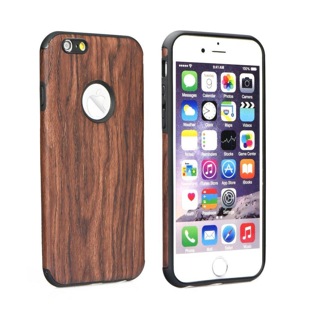 Силиконов гръб wood за iPhone 8 - само за 5.99 лв