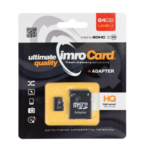 Карта памет Imro micro sdhc 64 GB UHS с адаптер - само за 24 лв