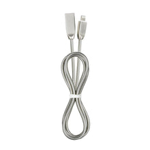 Заредете изображение във визуализатора на галерията – кабел usb metal snake for iPhone lightning 8-pin in box - TopMag
