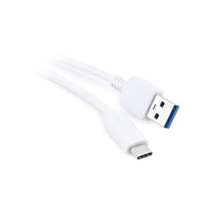 Кабел micro usb - type c, 3 м. бял