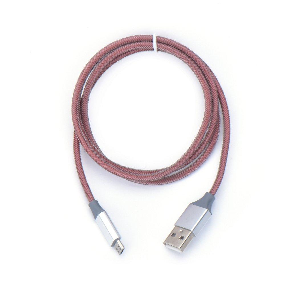 кабел usb метален new micro usb червен - само за 10.99 лв