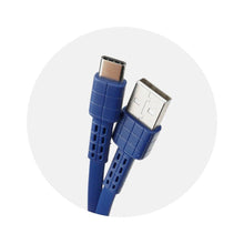 Заредете изображение във визуализатора на галерията – Кабел usb remax armor typе-c rc-116 син - TopMag

