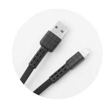Заредете изображение във визуализатора на галерията – кабел usb remax armor for iPhone lightning 8-pin cooperate  rc-116 black - само за 13.99 лв
