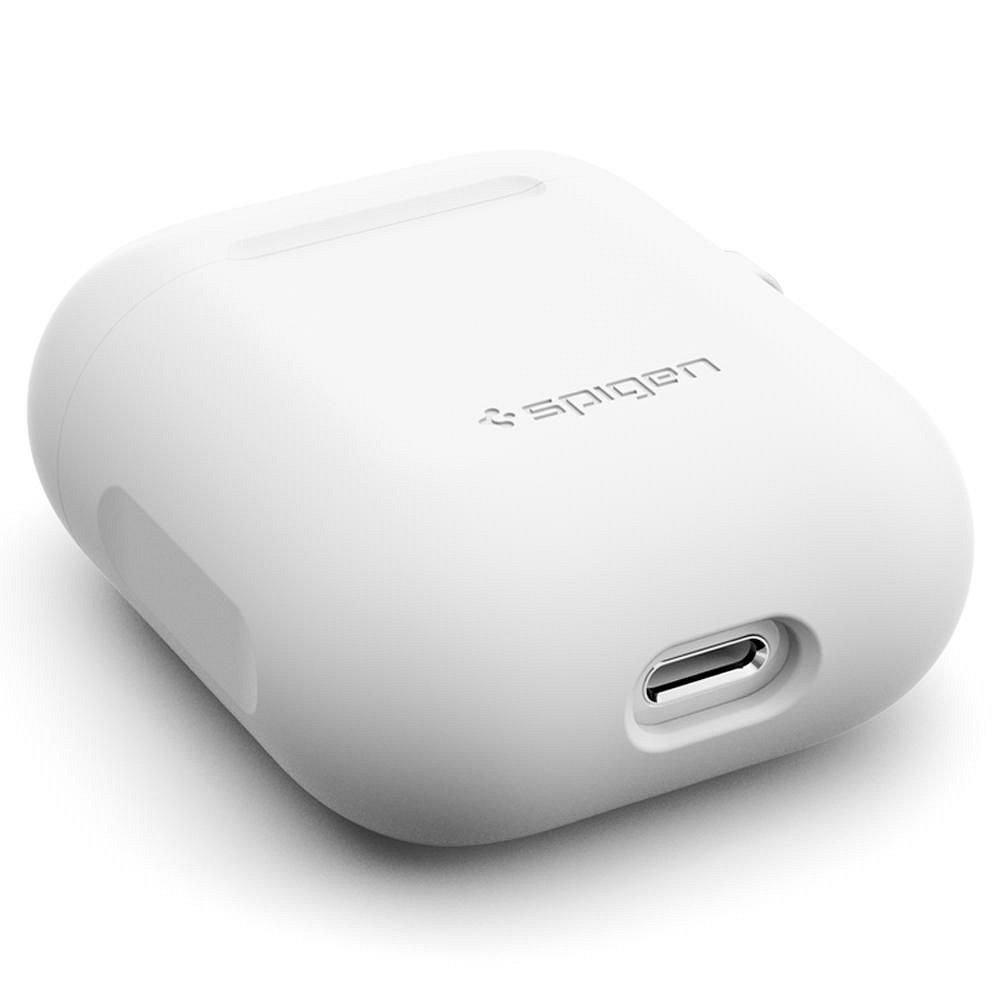 Силиконов защитен кейс - SPIGEN Airpods бял - само за 32.5 лв