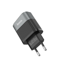 Заредете изображение във визуализатора на галерията – Зарядно Hoco travel speedmaster два usb порта 2,4a c40a черен - TopMag
