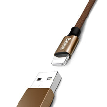 Заредете изображение във визуализатора на галерията – Кабел Baseus yiven Applele lightning 2a 1.2м кафяв - TopMag
