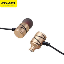 Заредете изображение във визуализатора на галерията – Слушалки Hf awei es910ty златни - само за 2.99 лв
