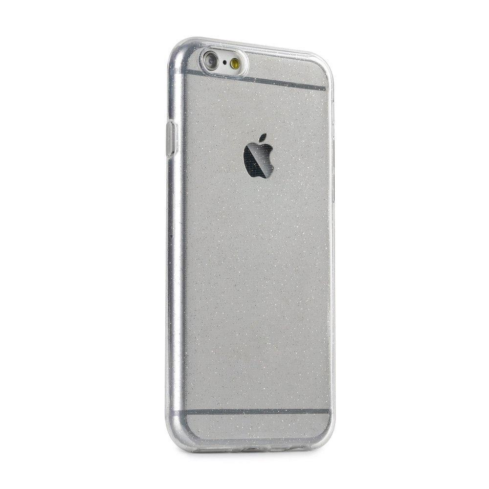 Силиконов гръб 0,5мм glitter за iPhone 6 / 6s прозрачен - TopMag