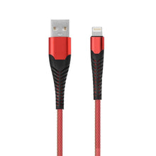 Заредете изображение във визуализатора на галерията – Кабел usb за iPhone lightning 8-pin 3м червен hr-uc020 - TopMag

