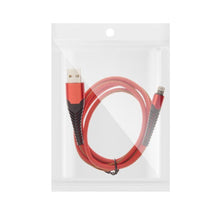 Заредете изображение във визуализатора на галерията – Кабел usb за iPhone lightning 8-pin 2м червен hr-uc020 - TopMag
