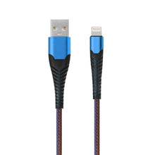 Заредете изображение във визуализатора на галерията – Кабел usb за iPhone lightning 8-pin 2м син hr-uc020 - TopMag
