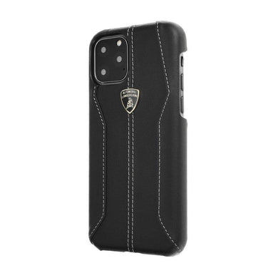 Оригинален кожен гръб lamborghini huracan-d1 lb-hcip11m-hu/d1-bk iPhone 11 pro max black - само за 40.7 лв