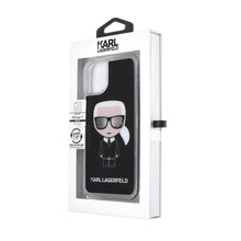 Заредете изображение във визуализатора на галерията – Оригинален гръб karl lagerfeld KLHCN61ICGBK - iPhone 11 черен - само за 46 лв
