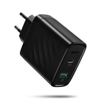 Заредете изображение във визуализатора на галерията – Еsr зарядно 36w power delivery &amp; qc 3.0 uk черен - само за 52.8 лв
