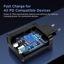 Заредете изображение във визуализатора на галерията – Еsr зарядно 36w power delivery &amp; qc 3.0 uk черен - само за 52.8 лв
