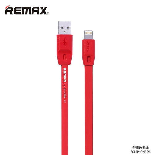 Кабел Remax бързо зареждане iPhone lightning 8-pin 1м червен - TopMag