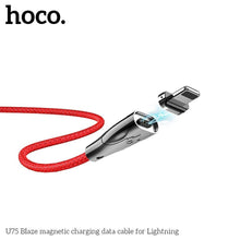 Заредете изображение във визуализатора на галерията – Кабел Hoco blaze USB към Applele Lightning 8-pin u75 червен - само за 20.7 лв
