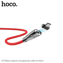 Заредете изображение във визуализатора на галерията – Кабел Hoco blaze USB към Micro USB u75 червен - само за 19.9 лв
