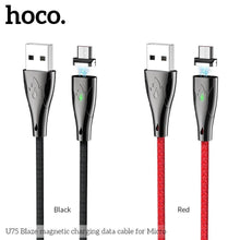 Заредете изображение във визуализатора на галерията – Кабел Hoco blaze USB към Micro USB u75 червен - само за 19.9 лв
