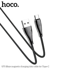 Заредете изображение във визуализатора на галерията – Кабел Hoco blaze USB към Type-C u75 черен - само за 20.4 лв
