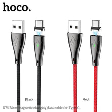 Заредете изображение във визуализатора на галерията – Кабел Hoco blaze USB към Type-C u75 черен - само за 20.4 лв
