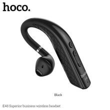 Заредете изображение във визуализатора на галерията – Слушалка Hoco bluetooth headset superior business wireless e48 черен - само за 33.4 лв

