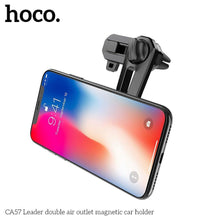 Заредете изображение във визуализатора на галерията – Стойка за кола Hoco double air outlet ca57 черен-сив - TopMag
