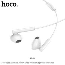 Заредете изображение във визуализатора на галерията – Слушалки Hoco с type c (с вграден микрофон ) бял - TopMag
