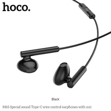 Заредете изображение във визуализатора на галерията – Слушалки Hoco с type c (с вграден микрофон ) черен - TopMag
