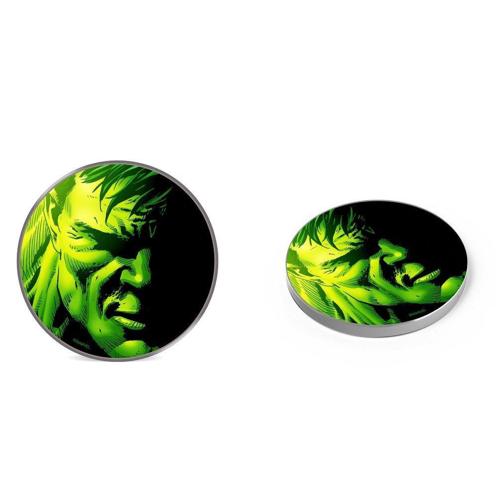 Зарядно безжично qi 10w с лиценз marvel hulk 001 зелен - TopMag